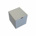 Krabička bílá kostka 105x105x105 mm